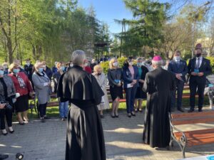 09.05.2021 Sandomierz. Poświęcenie kapliczki Matki Bożej Uzdrowienia Chorych / Grażyna Szlęzak-Wójcik / Radio Kielce