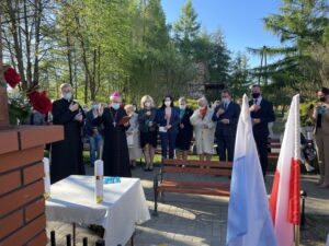 09.05.2021 Sandomierz. Poświęcenie kapliczki Matki Bożej Uzdrowienia Chorych / Grażyna Szlęzak-Wójcik / Radio Kielce