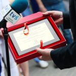 28.05.2021. Kielce. Szpital Kielecki. Wojewoda dziękuje medykom / Wiktor Taszłow / Radio Kielce