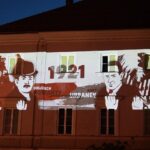 28.05.2021. Kielce. Mapping na kieleckim Rynku w 100. rocznicę wybuchu III powstania śląskiego / Wiktor Taszłow / Radio Kielce