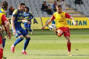 29.05.2021. Kielce. 32. kolejka Fortuna 1 Ligi: Korona Kielce - Arka Gdynia / Wiktor Taszłow / Radio Kielce