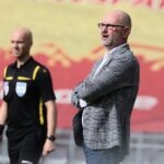 29.05.2021. Kielce. 32. kolejka Fortuna 1 Ligi: Korona Kielce - Arka Gdynia. Na zdjęciu: Dominik Nowak - trener Korony / Wiktor Taszłow / Radio Kielce