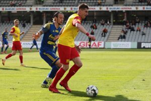 29.05.2021. Kielce. 32. kolejka Fortuna 1 Ligi: Korona Kielce - Arka Gdynia / Wiktor Taszłow / Radio Kielce