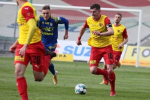 29.05.2021. Kielce. 32. kolejka Fortuna 1 Ligi: Korona Kielce - Arka Gdynia / Wiktor Taszłow / Radio Kielce