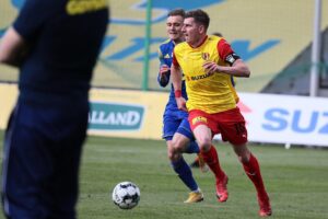 29.05.2021. Kielce. 32. kolejka Fortuna 1 Ligi: Korona Kielce - Arka Gdynia / Wiktor Taszłow / Radio Kielce