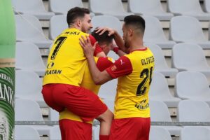 29.05.2021. Kielce. 32. kolejka Fortuna 1 Ligi: Korona Kielce - Arka Gdynia / Wiktor Taszłow / Radio Kielce