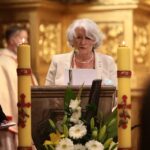 30.05.2021. Kielce. Marsz dla Życia i Rodziny - msza święta w Bazylice Katedralnej. Na zdjęciu Stanisława Gawlik / Wiktor Taszłow / Radio Kielce