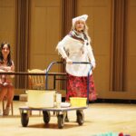 24.05.2021 Kielce. Filharmonia Świętokrzyska. Próba spektaklu "Fraszki, Językowe Igraszki czyli o Janie Kochanowskim słów kilka" rezlizowanego przez studentów UJK / Jarosław Kubalski / Radio Kielce