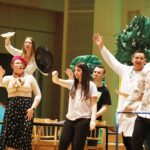 24.05.2021 Kielce. Filharmonia Świętokrzyska. Próba spektaklu "Fraszki, Językowe Igraszki czyli o Janie Kochanowskim słów kilka" rezlizowanego przez studentów UJK / Jarosław Kubalski / Radio Kielce