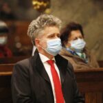 07.05.2021. Kielce. Bazylika katedralna. Święto Matki Bożej Łaskawej Kieleckiej. Na zdjęciu: senator Krzysztof Słoń / Jarosław Kubalski / Radio Kielce