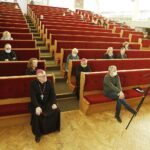 21.05.2021 Kielce. Seminarium duchowne. Konferencja z okazji 850-lecia kieleckiej katedry. Biskup Andrzej Kaleta i biskup Jan Piotrowski / Jarosław Kubalski / Radio Kielce