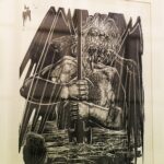 27.05.2021 Kielce. Muzeum Lat Szkolnych Stefana Żeromskiego - otwarcie nowej wystawy pt. "Poza ramami. Literackie inspiracje w grafice. Dante Alighieri Boska komedia" / Jarosław Kubalski / Radio Kielce