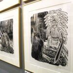 27.05.2021 Kielce. Muzeum Lat Szkolnych Stefana Żeromskiego - otwarcie nowej wystawy pt. "Poza ramami. Literackie inspiracje w grafice. Dante Alighieri Boska komedia" / Jarosław Kubalski / Radio Kielce