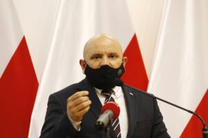 27.05.2021 Kielce. ŚUW. Podpisanie umów w ramach Rządowego Funduszu Rozwoju Dróg. Poseł Mariusz Gosek / Jarosław Kubalski / Radio Kielce