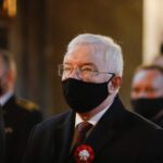 04.05.2021 Kielce. Katedra. Msza w intencji strażaków. Poseł Krzysztof Lipiec / Jarosław Kubalski / Radio Kielce