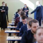 04.05.2021 Kielce. Zespół Szkół Elektrycznych. Matura z języka polskiego / Jarosław Kubalski / Radio Kielce