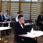 04.05.2021 Kielce. Zespół Szkół Elektrycznych. Matura z języka polskiego / Jarosław Kubalski / Radio Kielce