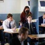 04.05.2021 Kielce. Zespół Szkół Elektrycznych. Matura z języka polskiego / Jarosław Kubalski / Radio Kielce