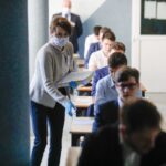 04.05.2021 Kielce. Zespół Szkół Elektrycznych. Matura z języka polskiego / Jarosław Kubalski / Radio Kielce