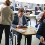 04.05.2021 Kielce. Zespół Szkół Elektrycznych. Matura z języka polskiego / Jarosław Kubalski / Radio Kielce