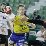 08.05.2021 Kielce Piłka ręczna. PGNiG Superliga. Mecz Łomża Vive Kielce - Piotrkowianin Piotrków Trybunalski. Na zdjęciu: Cezary Surgiel / Jarosław Kubalski / Radio Kielce