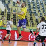 08.05.2021 Kielce Piłka ręczna. PGNiG Superliga. Mecz Łomża Vive Kielce - Piotrkowianin Piotrków Trybunalski. Na zdjęciu: Artsem Karalek / Jarosław Kubalski / Radio Kielce