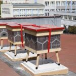 20.05.2021. Kielce. Pasieka na dachu Politechniki Świętokrzyskiej / Wiktor Taszłow / Radio Kielce