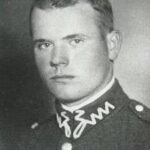 23.05.2021 Kielce. Miejsce partyzanckiej akcji dawniej i dziś. Na zdjęciu Józef Mikołajczyk „Marcin" dowódca akcji na koszary / akokregkielce.pl