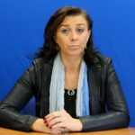 Kielce. Konferencja prasowa partii .Nowoczesna. Na zdjęciu : Monika Kowalczyk - członek zarządu .Nowoczesnej / Marzena Mąkosa / Radio Kielce