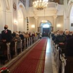 03.05.2021. Ostrowiec Świętokrzyski. Rocznica uchwalenia Konstytucji 3 Maja. Msza święta w intencji ojczyzny z kolegiacie św. Michała / Emilia Sitarska / Radio Kielce