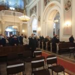 03.05.2021. Ostrowiec Świętokrzyski. Rocznica uchwalenia Konstytucji 3 Maja. Msza święta w intencji ojczyzny z kolegiacie św. Michała / Emilia Sitarska / Radio Kielce