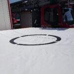 04.05.2021. Ostrowiec Świętokrzyski. Nowy skokochron ostrowieckiej straży pożarnej / Emilia Sitarska / Radio Kielce