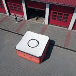 04.05.2021. Ostrowiec Świętokrzyski. Nowy skokochron ostrowieckiej straży pożarnej / Emilia Sitarska / Radio Kielce