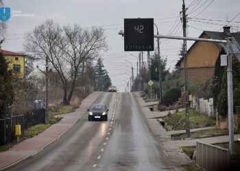 02.01.2021. Starachowice, Urządzenia do pomiarów prędkości / Starostwo Powiatowe w Starachowicach