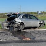 12.05.2021. Radkowice. Wypadek na S7 / Wiktor Taszłow / Radio Kielce