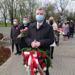 03.05.2021. Ostrowiec Świętokrzyski. Rocznica uchwalenia Konstytucji 3 Maja. Na zdjęciu senator Jarosław Rusiecki / Emilia Sitarska / Radio Kielce