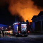 16.05.2021. Krasocin. Pożar na terenie zakładu Zefir / Wiktor Taszłow / Radio Kielce