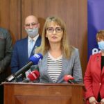 18.05.2021. Kielce. Konferencja Porozumienia. Na zdjęciu Aleksandra Marcinkowska- dyrektor WUP Kielce / Wiktor Taszłow / Radio Kielce
