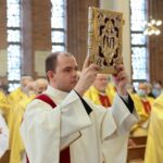 01.05.2021. Kielce. Msza z okazji Międzynarodowego Dnia Solidarności Ludzi Pracy w kościele Świętego Józefa Robotnika / Wiktor Taszłow / Radio Kielce