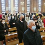 01.05.2021. Kielce. Msza z okazji Międzynarodowego Dnia Solidarności Ludzi Pracy w kościele Świętego Józefa Robotnika / Wiktor Taszłow / Radio Kielce