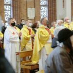 01.05.2021. Kielce. Msza z okazji Międzynarodowego Dnia Solidarności Ludzi Pracy w kościele Świętego Józefa Robotnika / Wiktor Taszłow / Radio Kielce