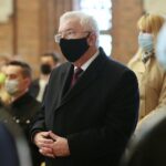 01.05.2021. Kielce. Msza z okazji Międzynarodowego Dnia Solidarności Ludzi Pracy w kościele Świętego Józefa Robotnika. Na zdjęciu: Krzysztof Lipiec - poseł / Wiktor Taszłow / Radio Kielce