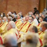 01.05.2021. Kielce. Msza z okazji Międzynarodowego Dnia Solidarności Ludzi Pracy w kościele Świętego Józefa Robotnika / Wiktor Taszłow / Radio Kielce