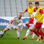 01.05.2021 Kielce. Fortuna 1. Liga. Mecz Korona Kielce - Zagłębie Sosnowiec / Wiktor Taszłow / Radio Kielce