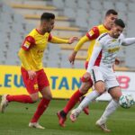 01.05.2021 Kielce. Fortuna 1. Liga. Mecz Korona Kielce - Zagłębie Sosnowiec / Wiktor Taszłow / Radio Kielce