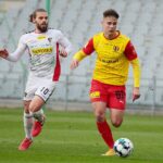 01.05.2021 Kielce. Fortuna 1. Liga. Mecz Korona Kielce - Zagłębie Sosnowiec / Wiktor Taszłow / Radio Kielce