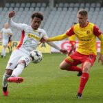 01.05.2021 Kielce. Fortuna 1. Liga. Mecz Korona Kielce - Zagłębie Sosnowiec / Wiktor Taszłow / Radio Kielce
