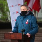 02.05.2021 Kielce. Święto Flagi. Na zdjęciu Zbigniew Koniusz - wojewoda świętokrzyski / Wiktor Taszłow / Radio Kielce