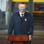 02.05.2021 Kielce. Święto Flagi. Na zdjęciu Bogdan Wenta - prezydent Kielc / Wiktor Taszłow / Radio Kielce