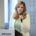 10.05.2021. Jędrzejów. Konferencja dotycząca Społecznej Inicjatywy Mieszkaniowej. Na zdjęciu: Anna Kornecka, wiceminister rozwoju, pracy i technologii / Wiktor Taszłow / Radio Kielce